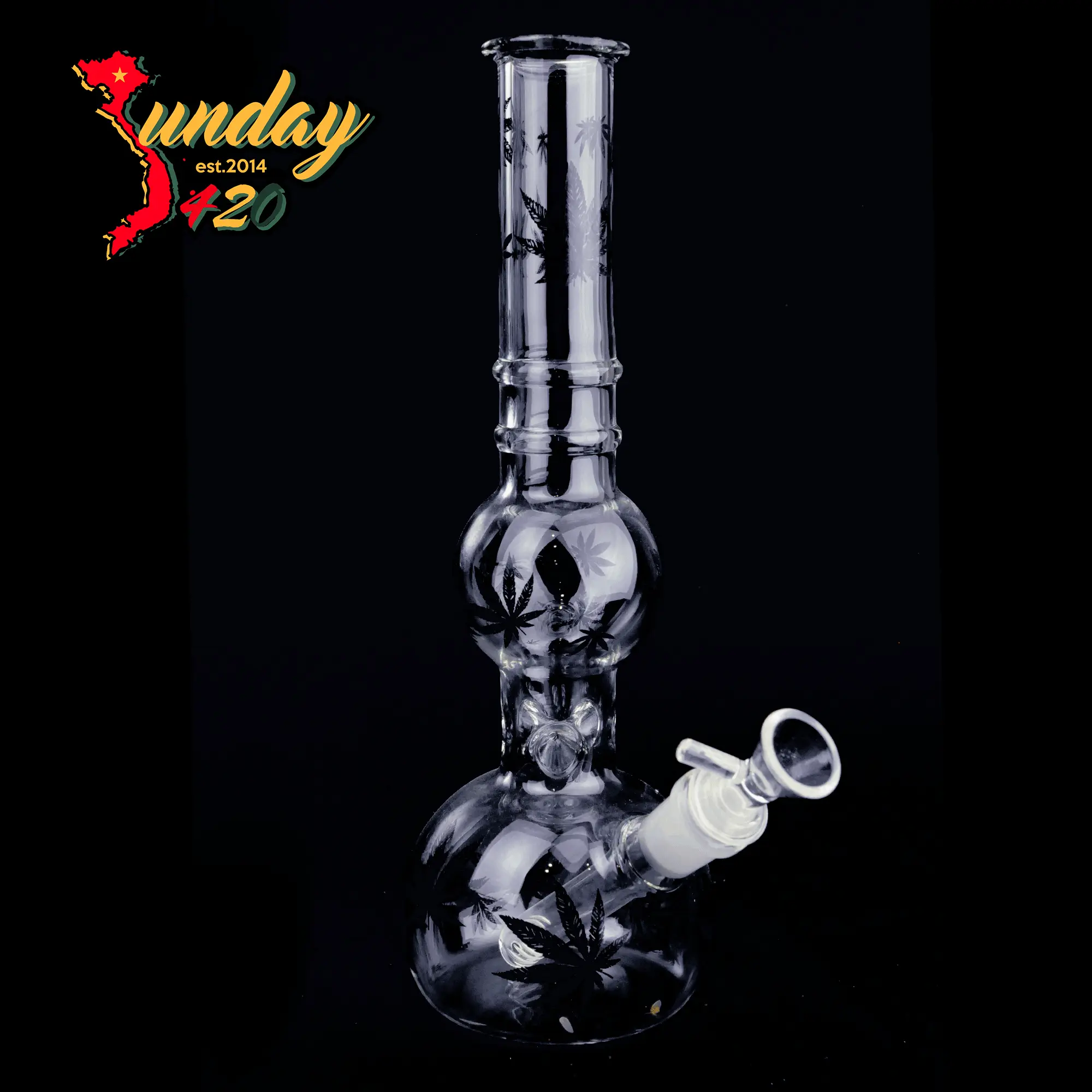 Boong Thủy Tinh Cỏ 5 Lá - BTT-198