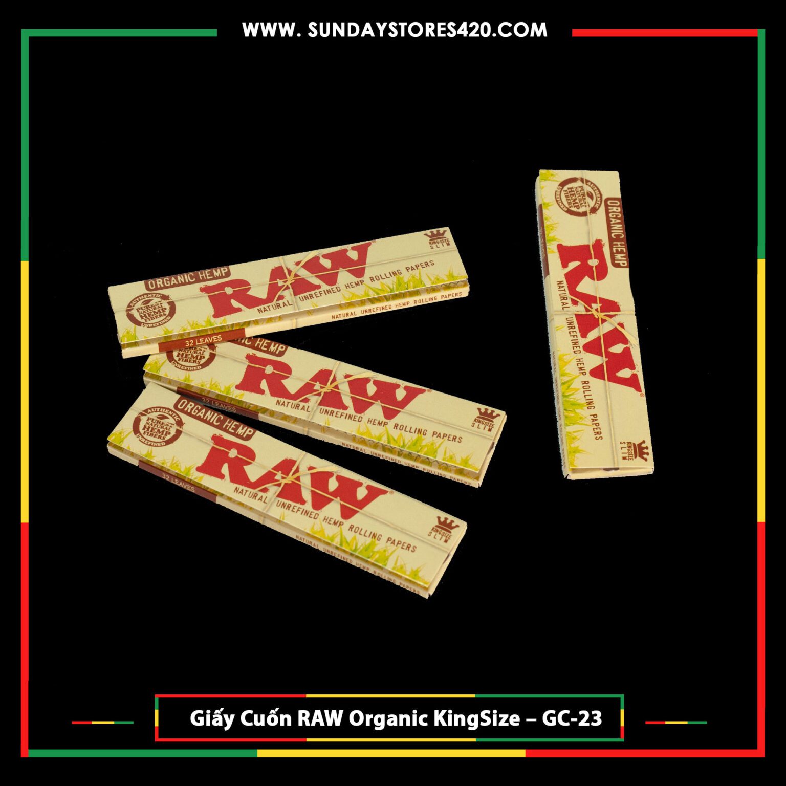 Giấy Cuốn RAW Organic Kingsize - GC23