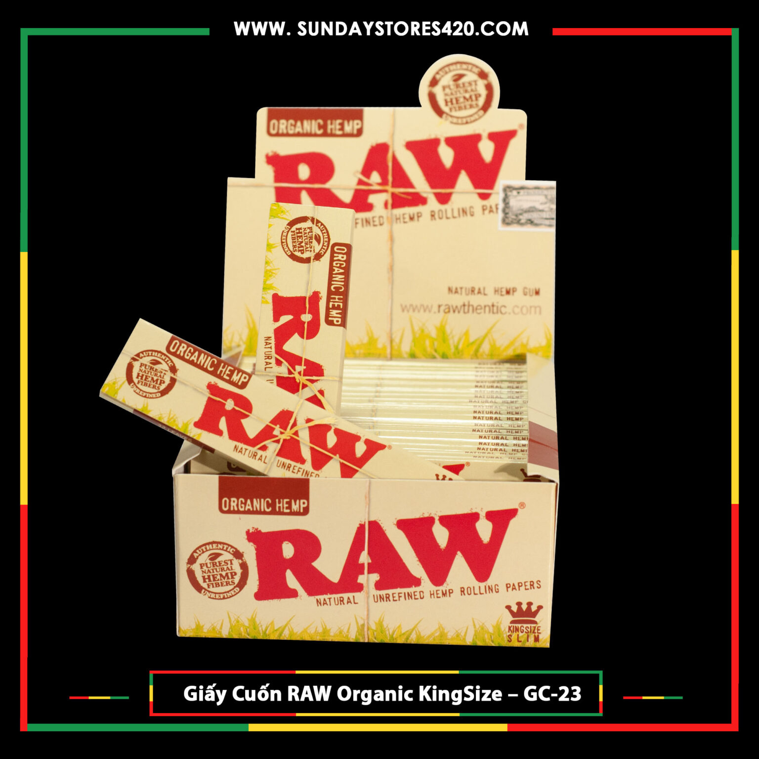 Giấy Cuốn RAW Organic Kingsize - GC23