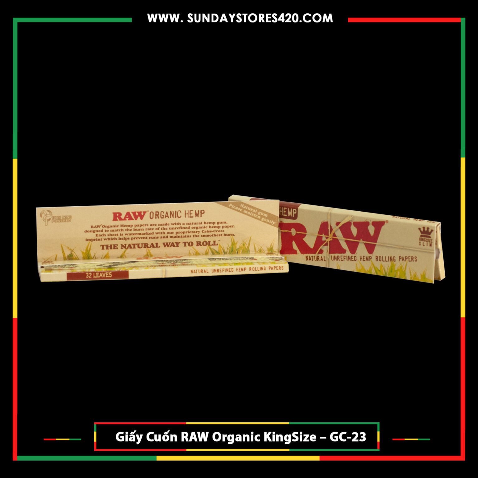 Giấy Cuốn RAW Organic Kingsize - GC23