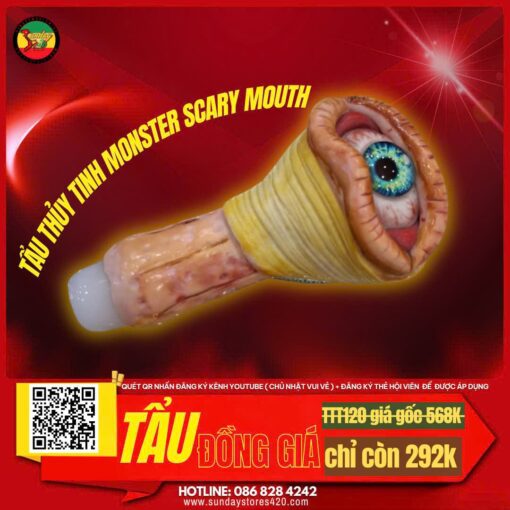 Tẩu Thủy Tinh Monster Scary Mouth - TTT120