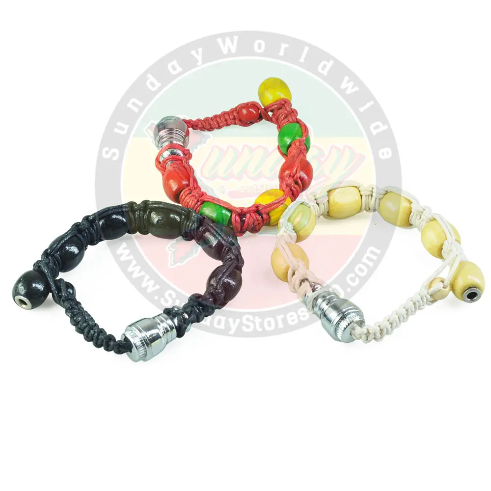 Tẩu Vòng Tay Chuôi Hạt Gỗ Nhiều Màu - TT09