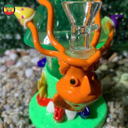 Điếu Cày Thủy Tinh Octopus House - BTT725