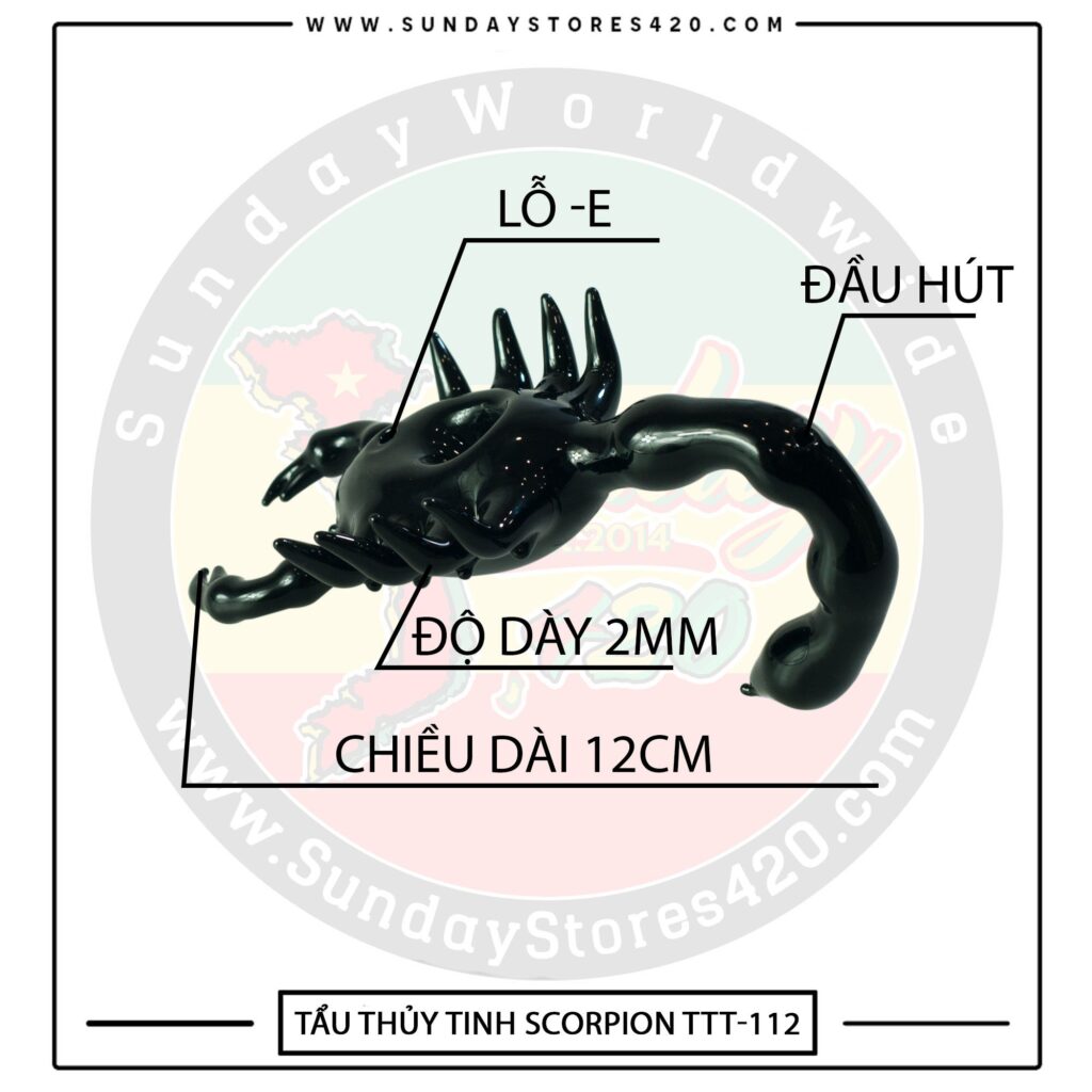 Tẩu Thủy Tinh Scorpion - TTT112