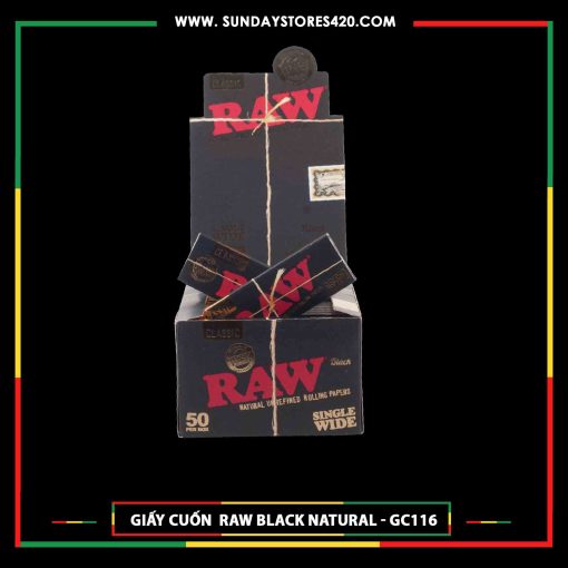 Giấy Cuốn RAW Black Natural - GC116