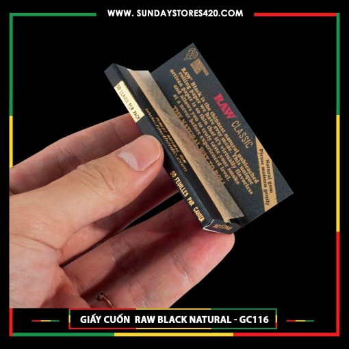 Giấy Cuốn RAW Black Natural - GC116