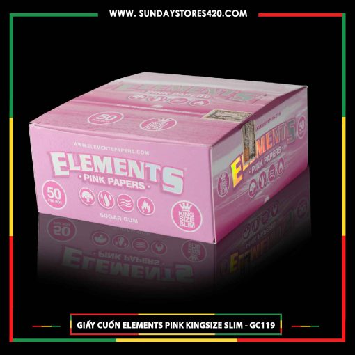 Giấy Cuốn Elements Pink King Size Slim - GC119