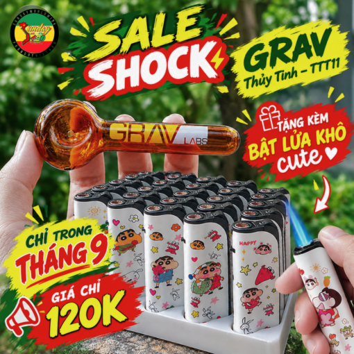 Tẩu Hút Thuốc GRAV Thủy Tinh - TTT11