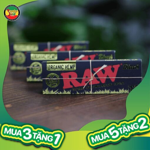 Giấy Cuốn Raw Black Organic 78mm - GC141