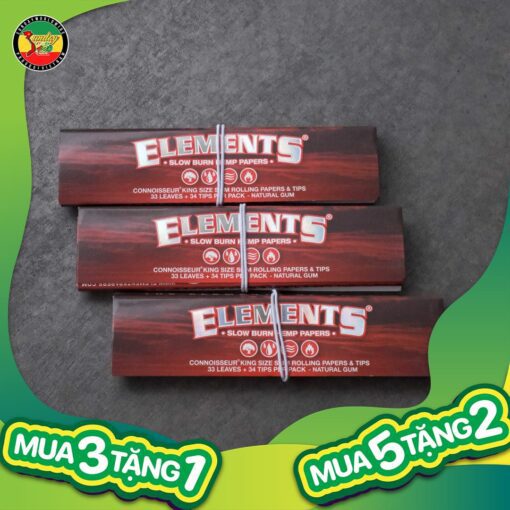 Giấy Cuốn Elements Red Connoisseur Kingsize & Filter Tips - GC146