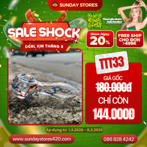 Tẩu Thủy Tinh Baby Spoon - TTT33