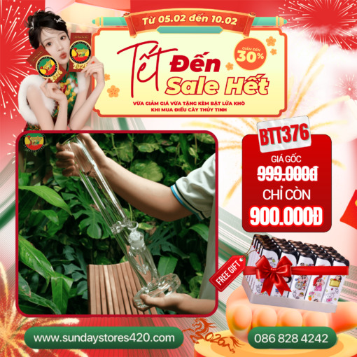 Điếu Cày Thủy Tinh Lonely - BTT376