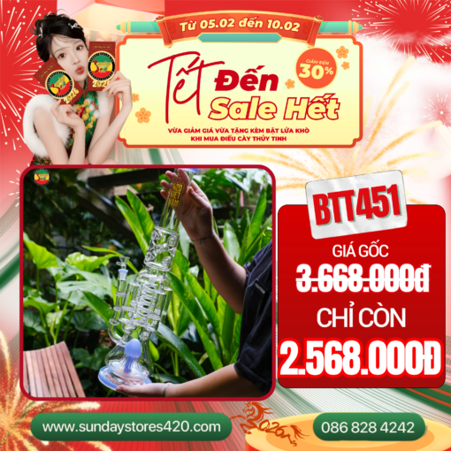 Điếu Cày Thủy Tinh Dumbo - BTT451