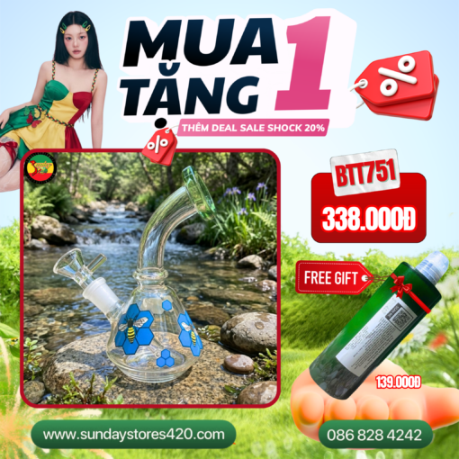 Điếu Cày Mini Crystal - BTT751