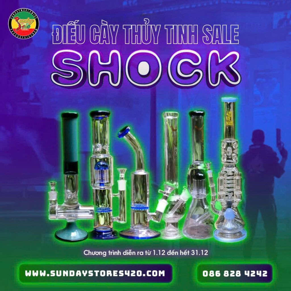 ĐIẾU CÀY THỦY TINH SALE SHOCK THÁNG 12