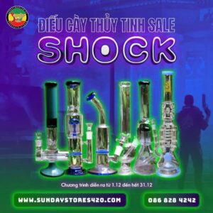 ĐIẾU CÀY THỦY TINH SALE SHOCK THÁNG 12