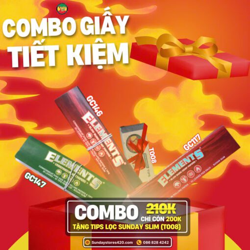 Combo Giấy Elements Kingsize