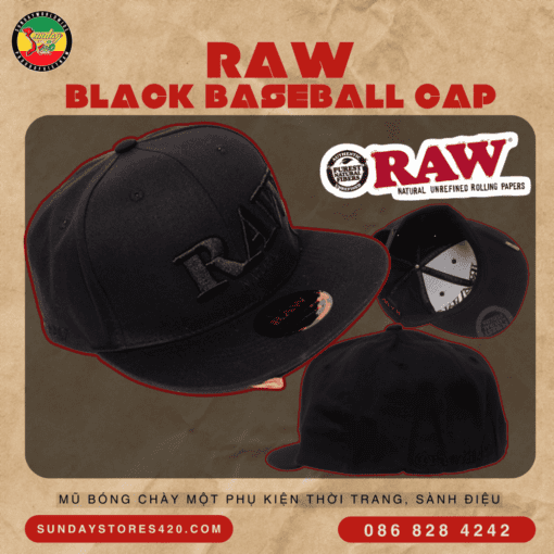 Mũ RAW Black Baseball Cap - MU760K