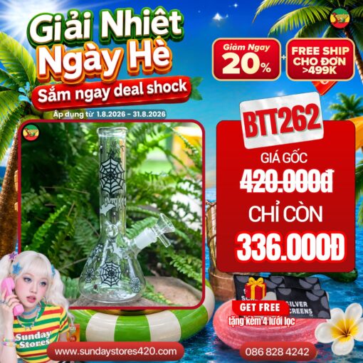 Điếu Cày Thủy Tinh Mini Dreamer - BTT262