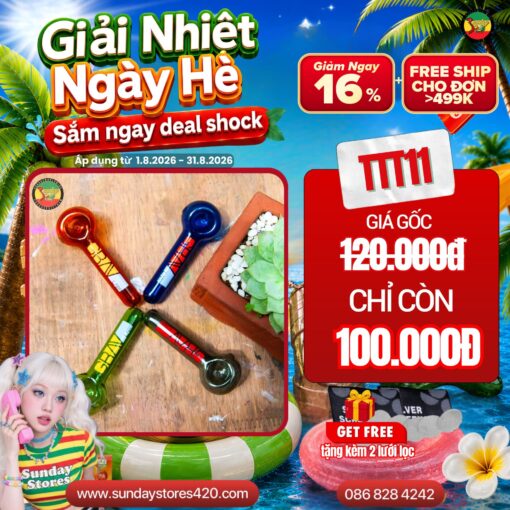 Tẩu Hút Thuốc GRAV Thủy Tinh - TTT11