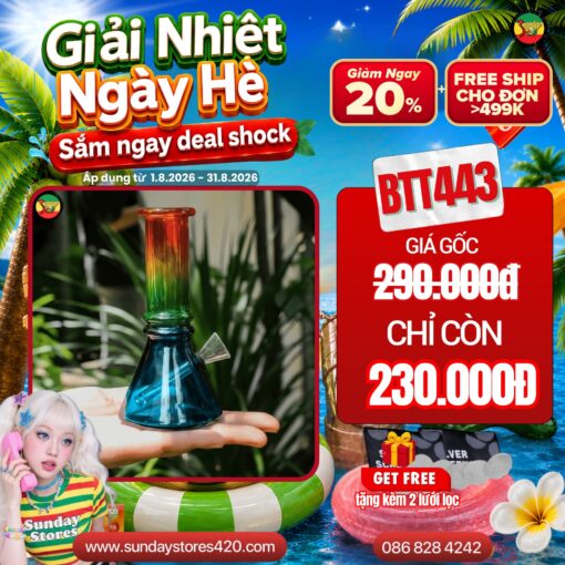 Điếu Cày Thủy Tinh Willy Wonka - BTT443