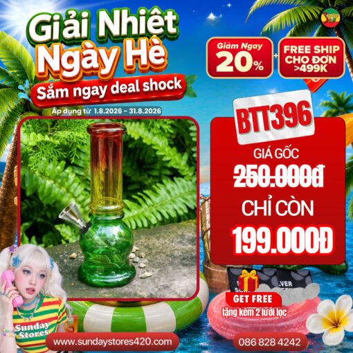 Điếu Cày Thủy Tinh Mini Kurbis - BTT396