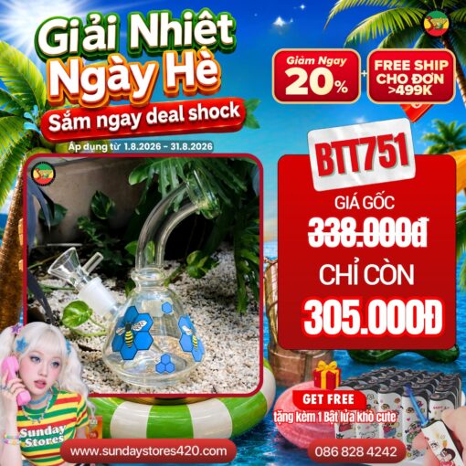 Điếu Cày Mini Crystal - BTT751
