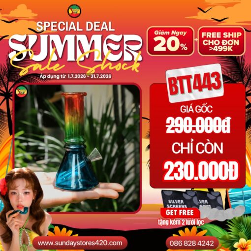 Điếu Cày Thủy Tinh Willy Wonka - BTT443