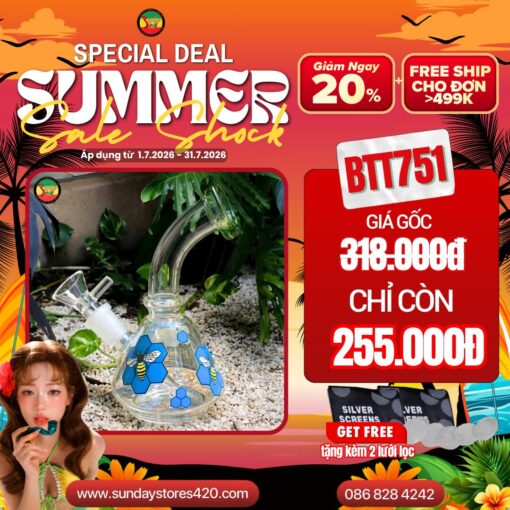 Điếu Cày Mini Crystal - BTT751