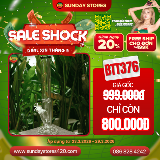 Điếu Cày Thủy Tinh Lonely - BTT376