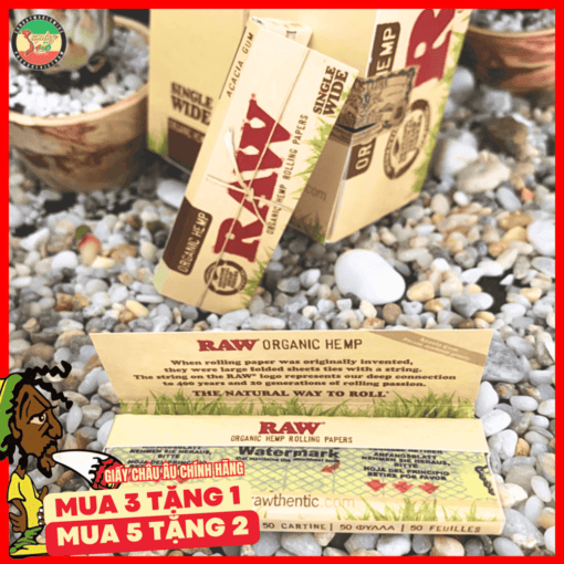 Giấy Cuốn RAW Organic Single Wide - GC115