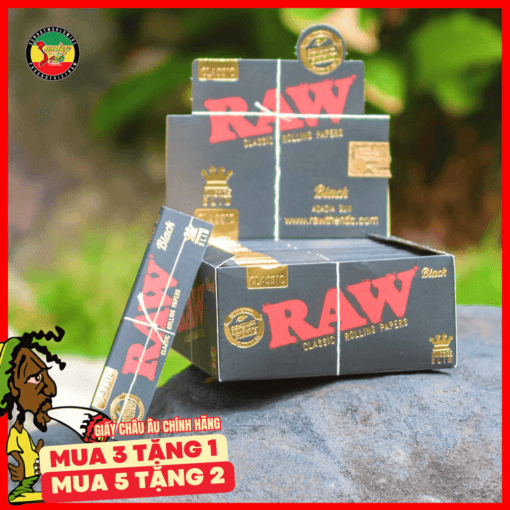 Giấy Cuốn RAW Black Kingsize Slim Classic - GC130