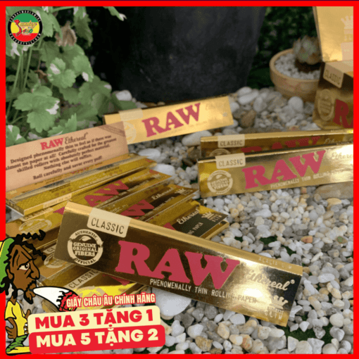 Giấy Cuốn RAW Gold Ethereal Kingsize Slim - GC157