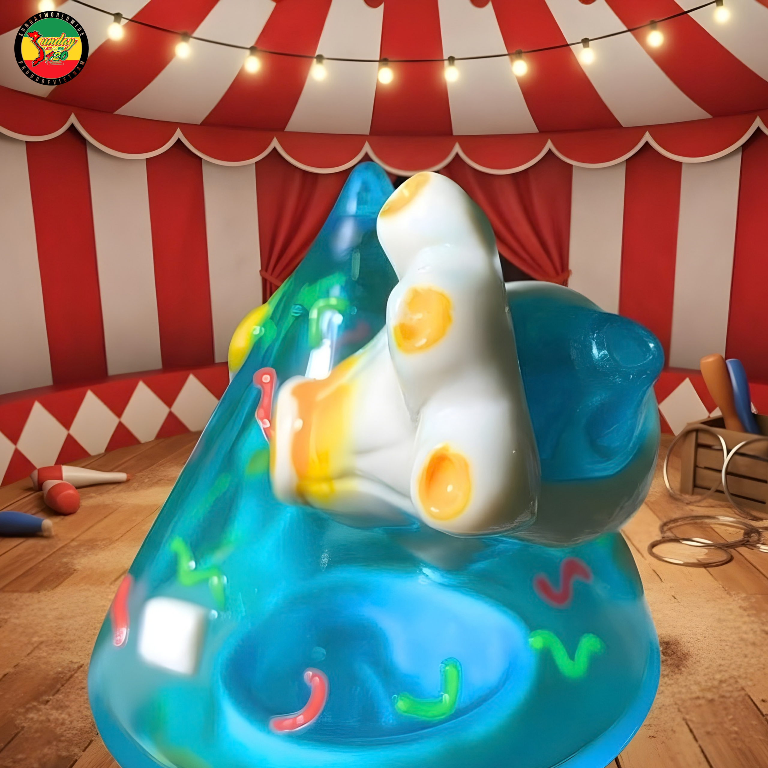 Điếu Cày Thủy Tinh White Tiger - BTT726 - Ảnh 4