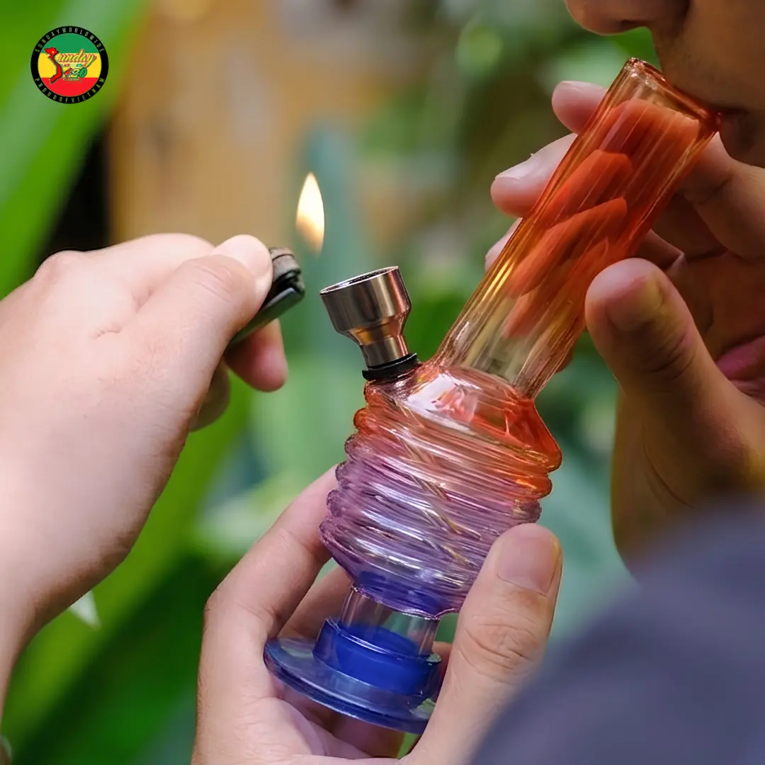 Điếu Cày Nhựa Rainbow | Acrylic Bong - BN15