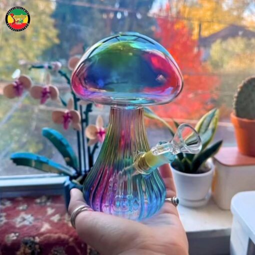 Điếu Cày Thủy Tinh Mini Magic Mushroom - BTT723