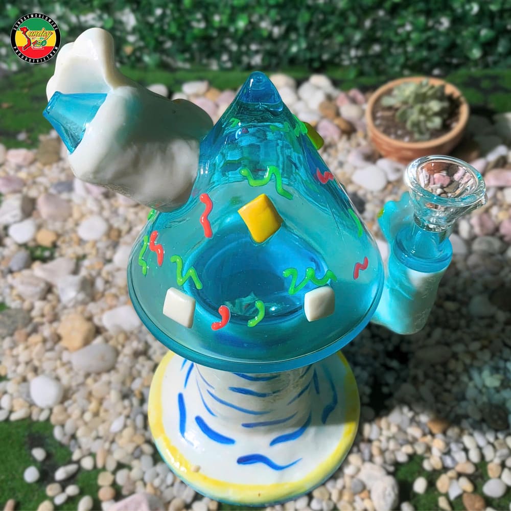 Điếu Cày Thủy Tinh White Tiger - BTT726