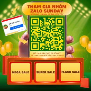 THAM GIA ZALO SUNDAY - NHẬN NGAY ƯU ĐÃI HỜI