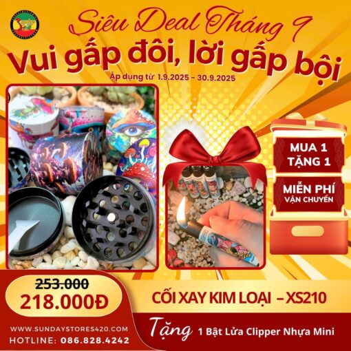 Cối Xay Kim Loại Shroomer - XS210