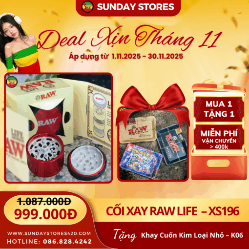 Cối Xay RAW LIFE Modular 63MM - XS196