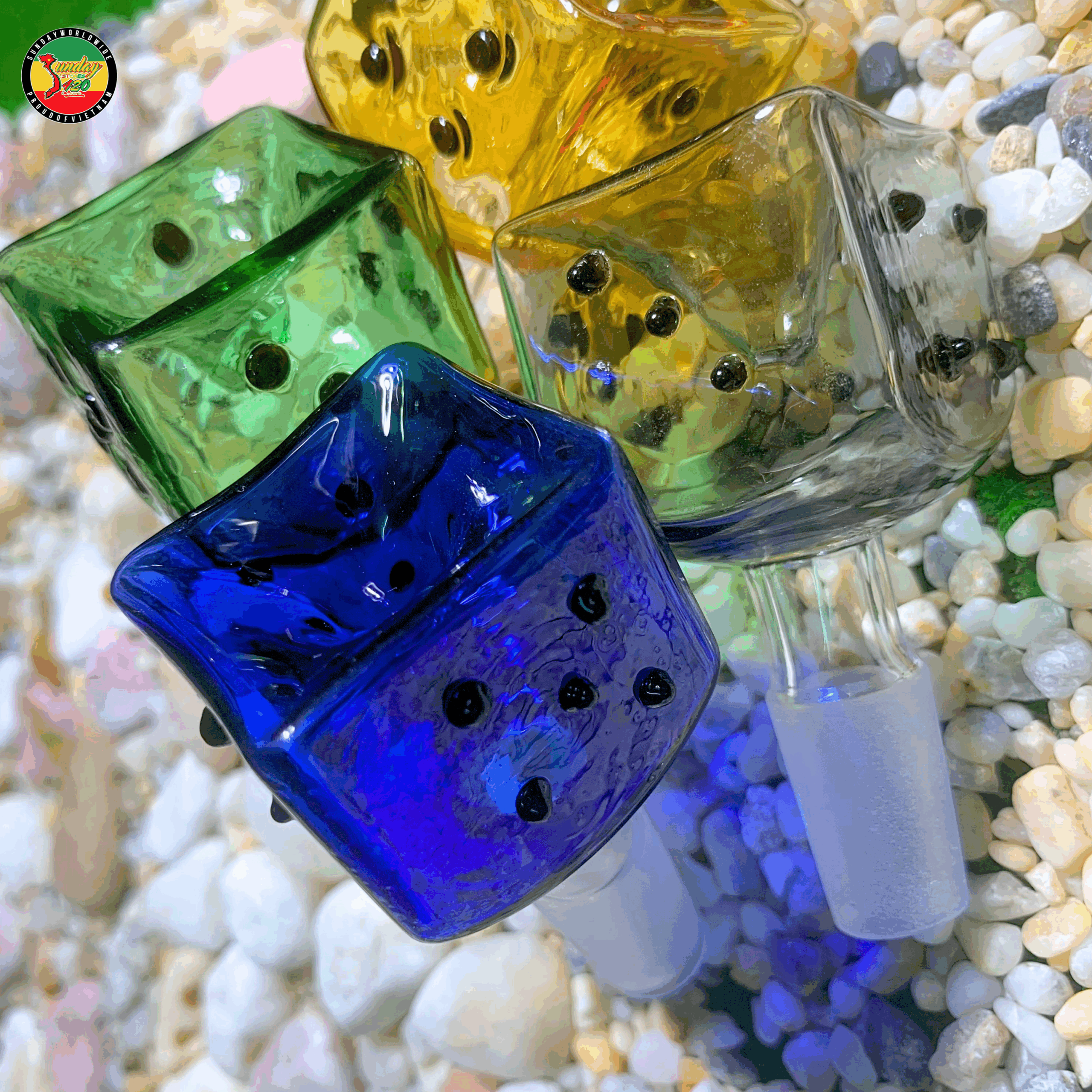 Chén Thủy Tinh Xí Ngầu - L41 - Ảnh 5