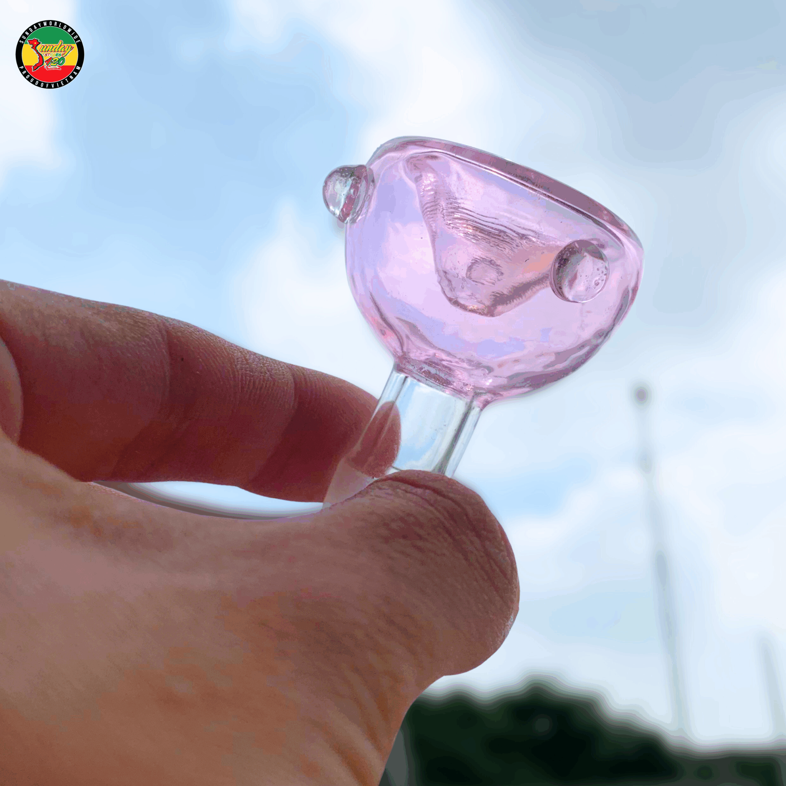 Nỏ Buồng Khói Lớn Thủy Tinh - L02 - Ảnh 2