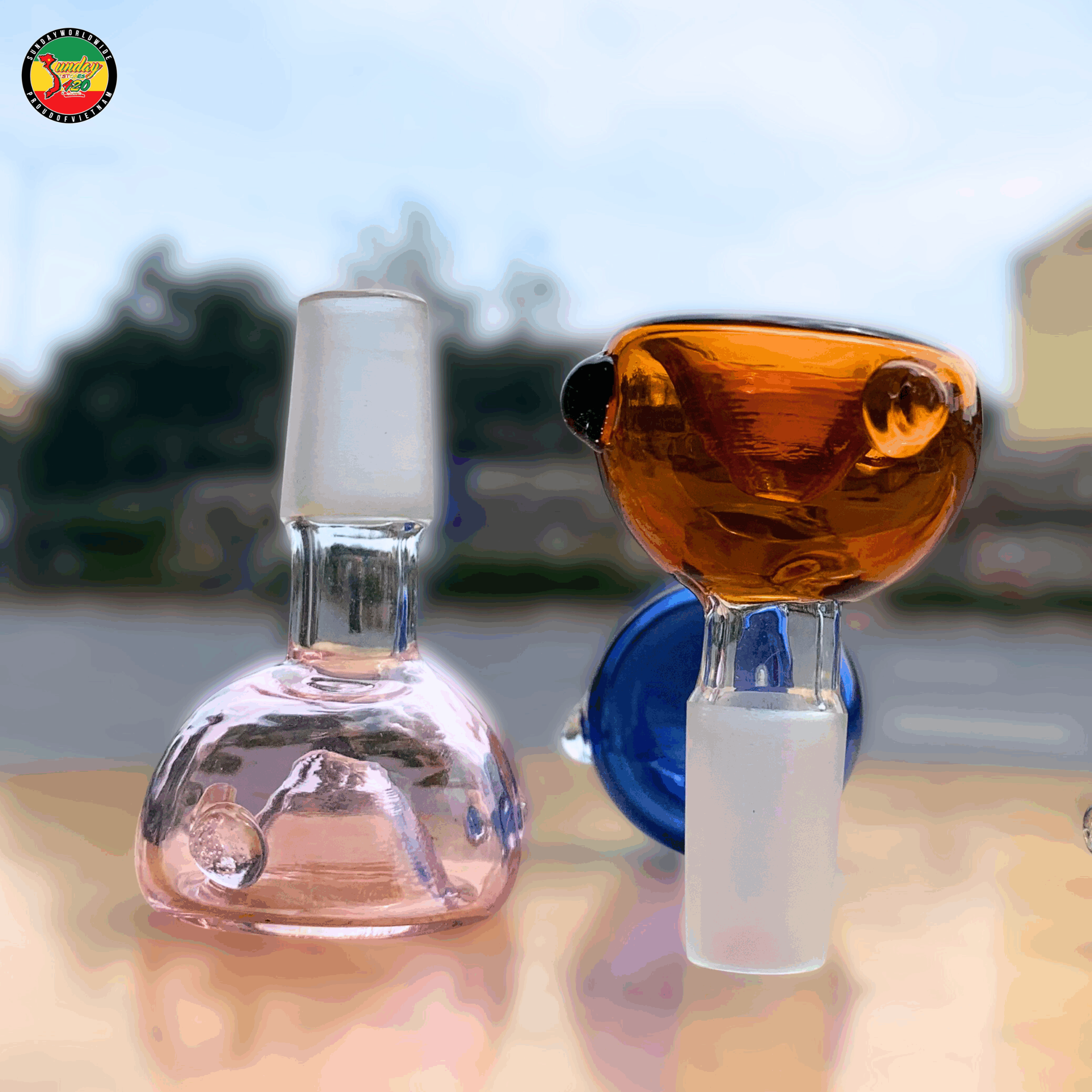 Nỏ Buồng Khói Lớn Thủy Tinh - L02