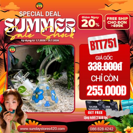 Điếu Cày Mini Crystal - BTT751