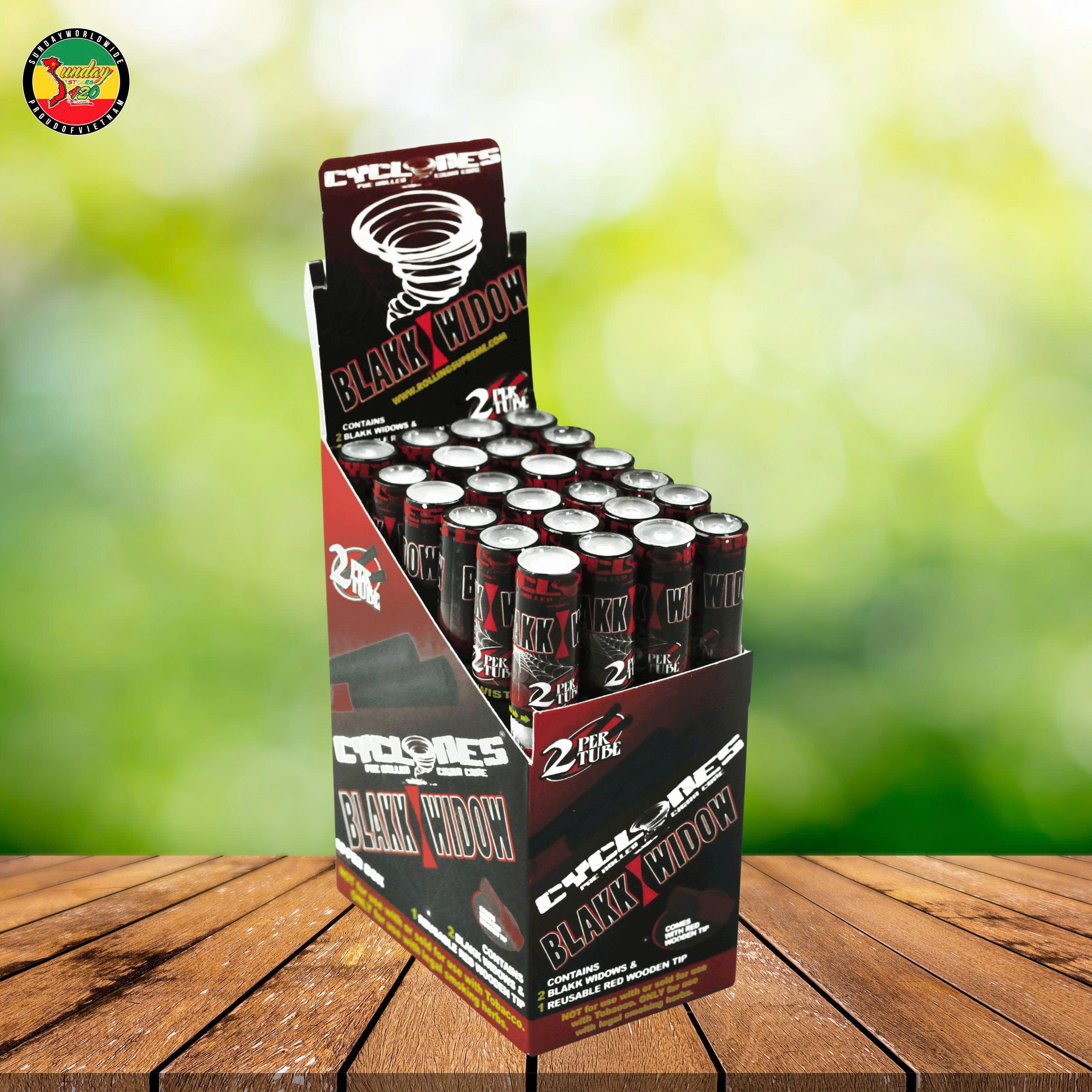 Giấy Cuốn vị trái cây Cyclones Blakk Widow - GC58 - Ảnh 2