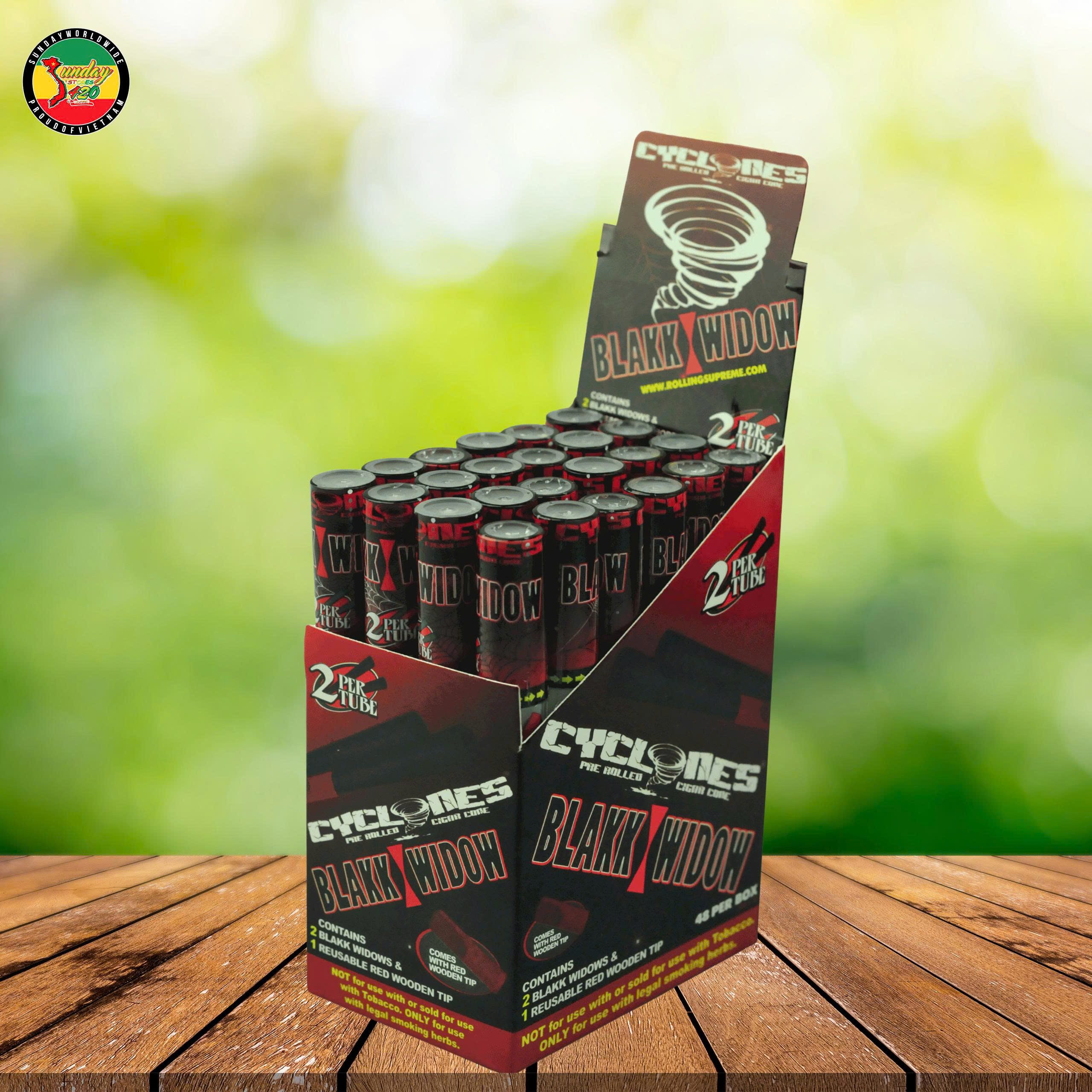 Giấy Cuốn vị trái cây Cyclones Blakk Widow - GC58 - Ảnh 3