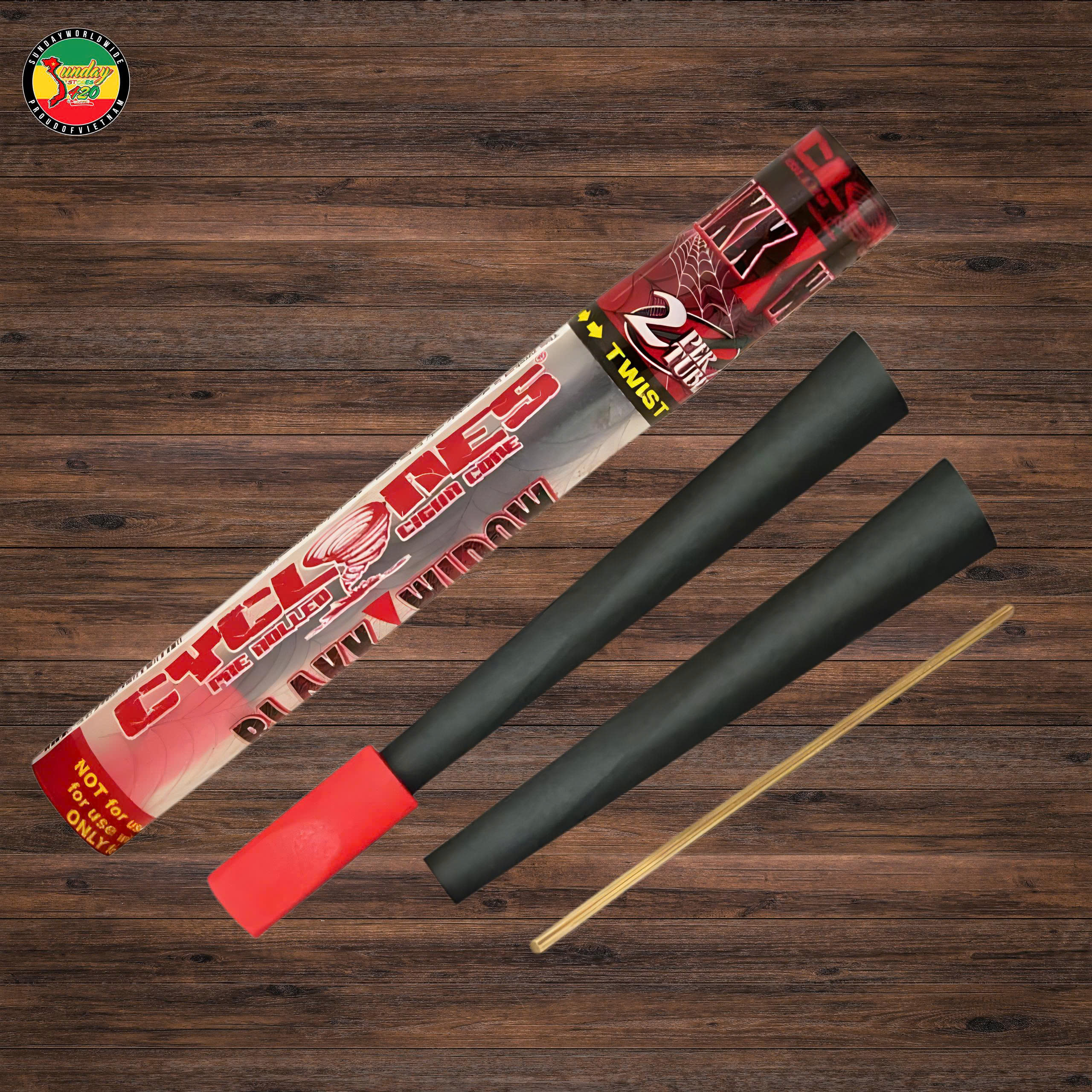 Giấy Cuốn vị trái cây Cyclones Blakk Widow - GC58