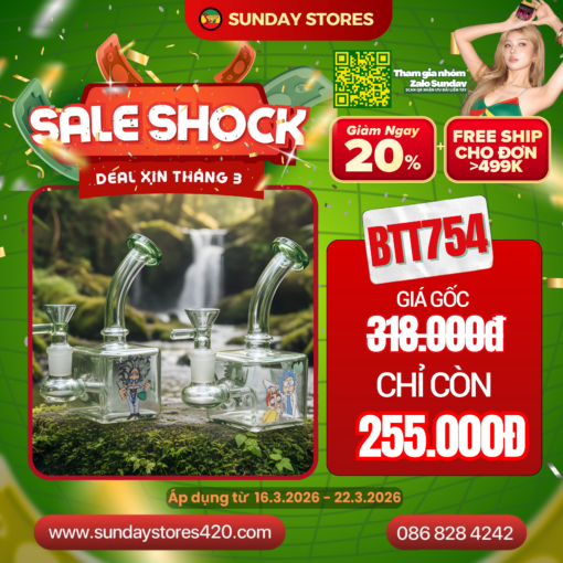 Điếu Cày Mini Cube Vision - BTT754