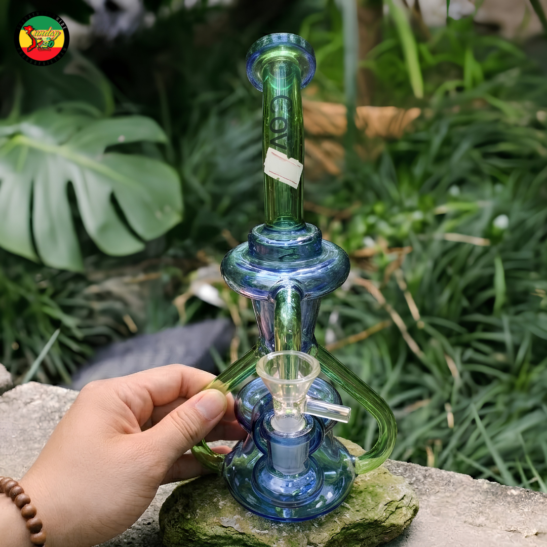 Điếu Cày Thủy Tinh Xiên Xẹo - BTT464