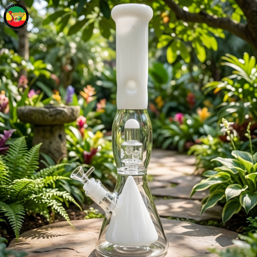 Alternative view of Điếu Cày Thủy Tinh Trắng Sứ - BTT491